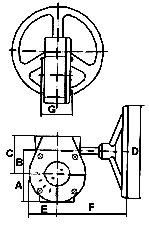 overall and weight of butterfly valve wormgear