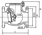 dimension of swing check valve